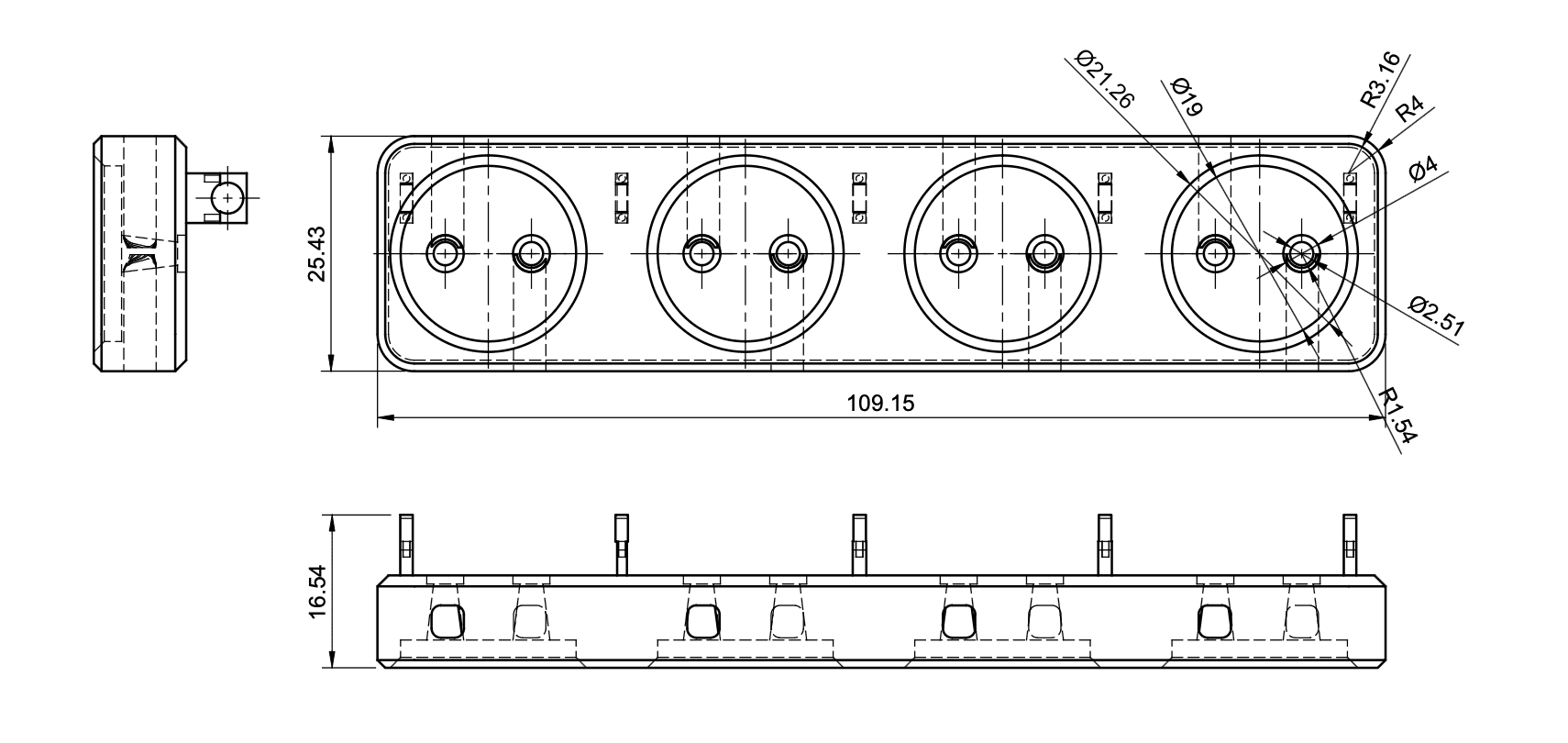 Connector housing detail sheet